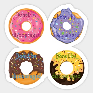 Fun motivational stickers | Donuts Sticker